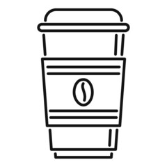 Espresso coffee cup icon outline vector. Restaurant cafe