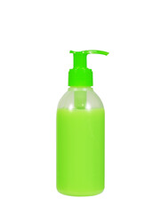 Bottle of Liquid Soap, Hand Sanitizer, Shampoo, Cream, Body Lotion or Shower Gel. Isolated on White Background.
