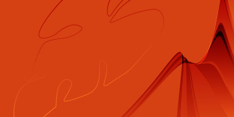 Orange background with leaves