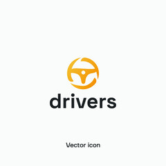 Drivers Vector Logo Concept. Premium quality.