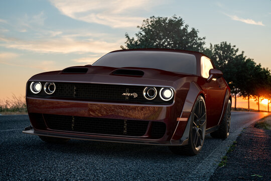 Dodge Challenger SRT Hellcat On The Road