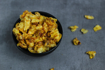 Corn Chips snack with sweet and spicy seasoning.