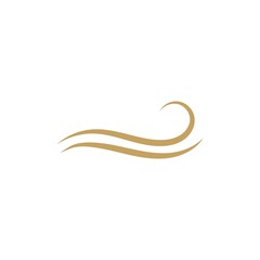 hair wave woman logo vector illustration design