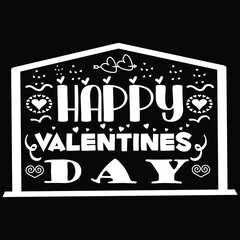 Happy Valentines Day T-shirt Design