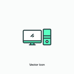 Computer vector icon. Premium quality.