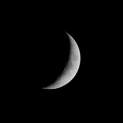  black moon , waxin crescent moon