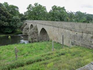Fototapeta na wymiar Ponte de Lagoncinha, ancient bridge near Lousado, Porto - Portugal 