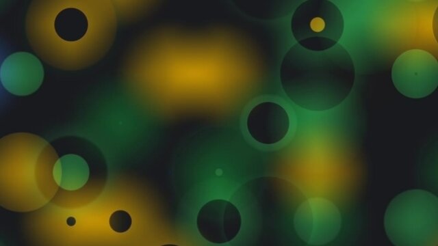 Splurging bubbly spots dark palette animation motion graphic