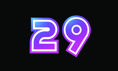 29 New Number Metaverse Color Purple Business