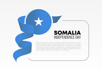Somalia independence day background banner poster for national celebration on July 1 st.