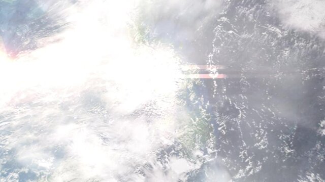 Zoom in from space and focus on Philippines, Talisay. 3D Animation. Background for travel intro. Elements of this image furnished by NASA