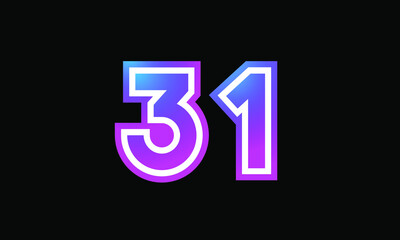 31 New Number Metaverse Color Purple Business