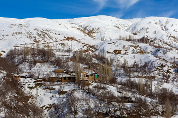 snowy villages of bitlis city