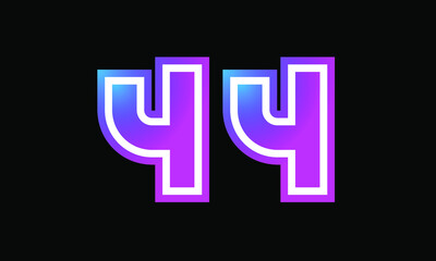 44 New Number Metaverse Color Purple Business