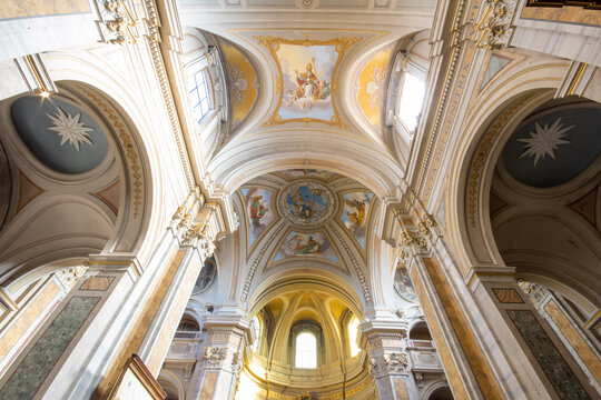 The Co-cathedral of Santa Maria Assunta (Sutri) Built on previous sacred buildings in the 17th century and renovations to the Baroque style in the 17th century .