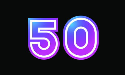 50 New Number Metaverse Color Purple Business