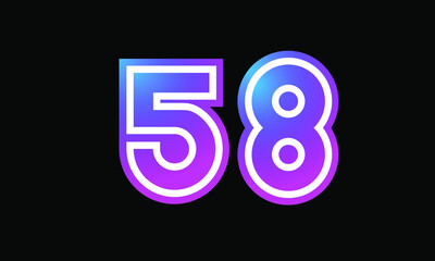 58 New Number Metaverse Color Purple Business