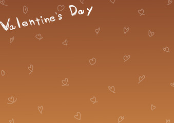 バレンタインバックグラウンド　茶