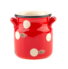 ceramics handmade for decor isolated on white background