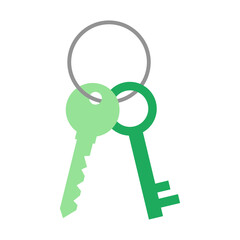 Bunch of keys on a ring icon vector illustration design isolated