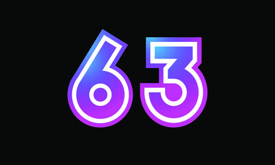 63 New Number Metaverse Color Purple Business