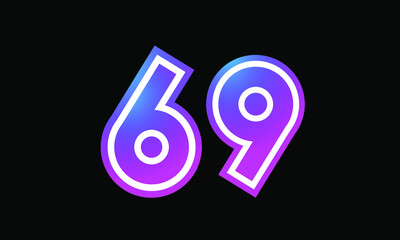 69 New Number Metaverse Color Purple Business