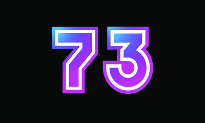 73 New Number Metaverse Color Purple Business