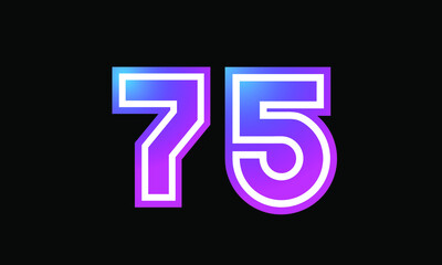 75 New Number Metaverse Color Purple Business