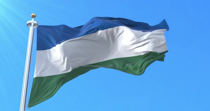 Monse&ntilde;or Nouel Province Flag, Dominican Republic. Loop