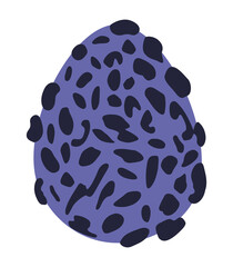 Decorative Easter egg vector illustration Design element Isolated on white background