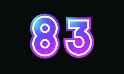 83 New Number Metaverse Color Purple Business