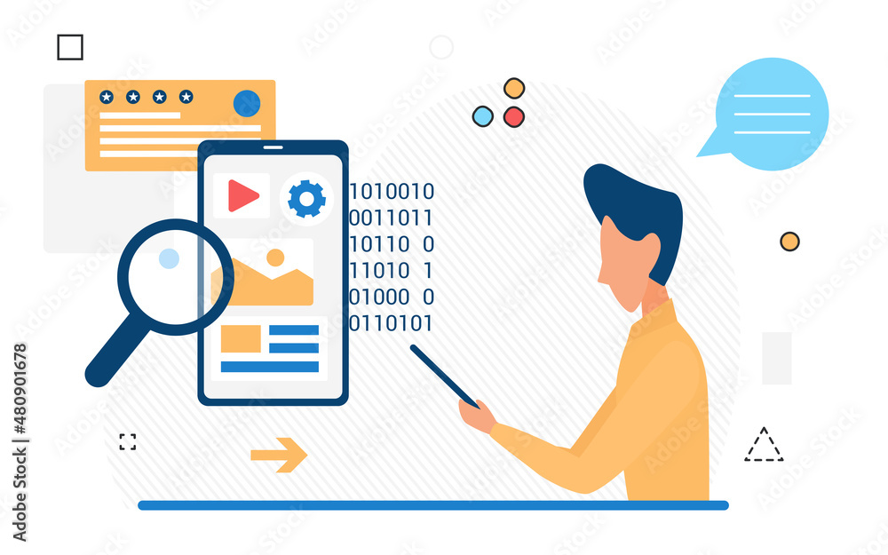 Poster technology app development, creation of mobile operating systems. business application architect, so
