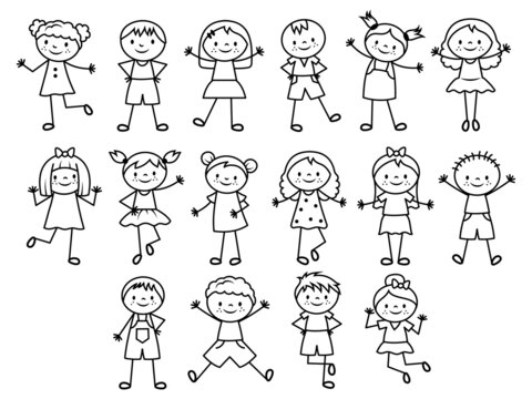 Stick Figure Kids Images – Browse 247,274 Stock Photos, Vectors