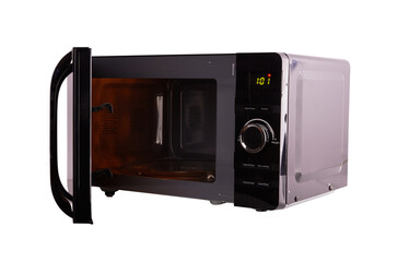 Obraz premium Open microwave oven