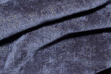 texture of soft chenille fabric