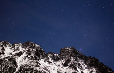 Tatry, rysy, gwiazdy, astrofotografia, fotografia nieba, podróżowanie, mountain trip