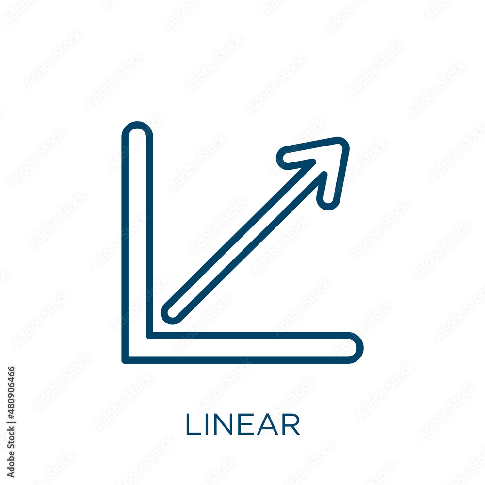 Poster linear icon. thin linear linear, business, technology outline icon isolated on white background. lin