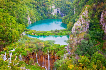 Plitvicer Seen, Kroatien  - obrazy, fototapety, plakaty