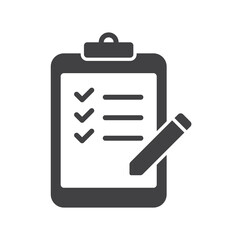 clipboard vector icon isolated on white background. clipboard stock vector illustration for web, mobile app and ui design