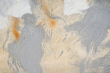 Abstract painting wall yellow and gray.Cements backdrop abstract texture background beautiful for wallpaper design and decoration.