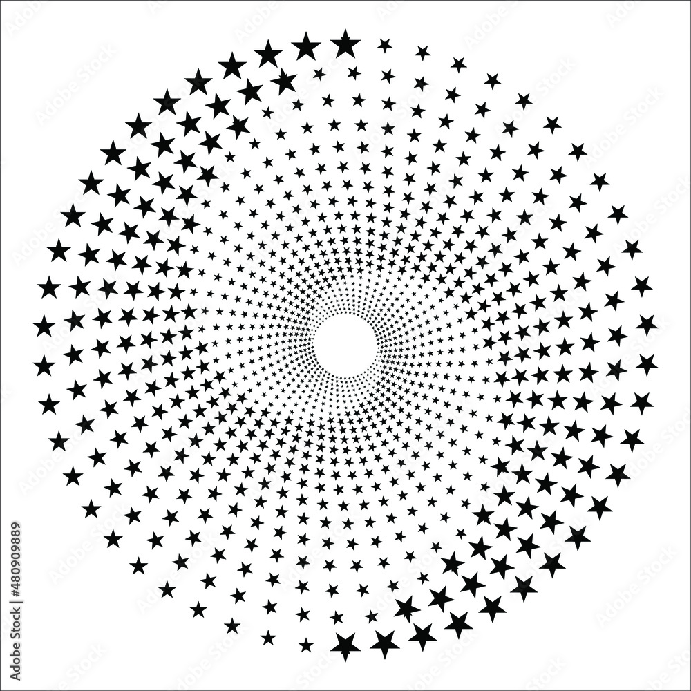 Poster halftone circular frame logo. circle dots isolated on the white background. fabric design element.ha