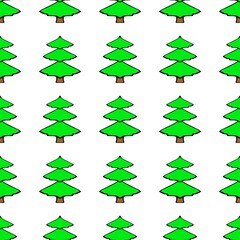Seamless repeating image of a Christmas tree. Repeating patterns with Christmas trees. Background for postcards, banners, covers, albums, mobile screensavers, scrapbooking, advertising, blogs.