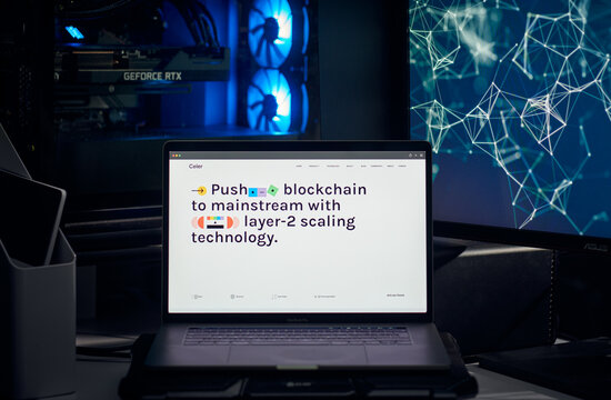 Milan, Italy - January 11, 2022: celer network - CELR website's hp seen on a laptop screen. celer network, CELR coin logo visible. Cryptocurrency, defi, nft concepts illustrative editorial.