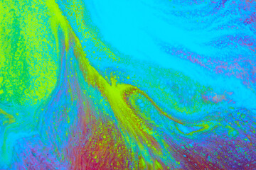 Fototapeta na wymiar Photo of abstract fluid marble paint background