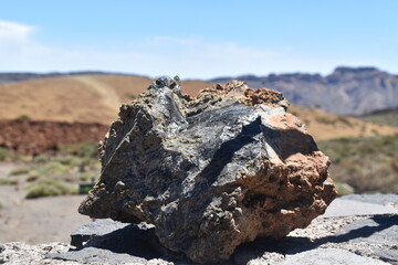 a rock in the desert