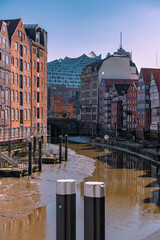 Panoramic View Nikolaifleet Hamburg