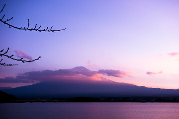 夕焼けの富士 Mt.FUJI