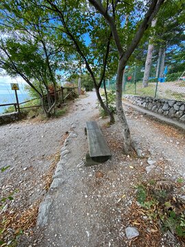 Rilke Weg Wanderweg bei Sistiana zwischen Duino und Triest in der Region Friaul-Julisch Venetien Italien 