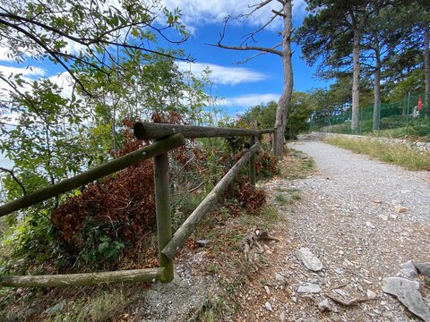 Rilke Weg Wanderweg bei Sistiana zwischen Duino und Triest in der Region Friaul-Julisch Venetien Italien 