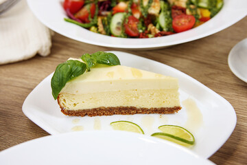 Salad with noodles, chicken and vegetables